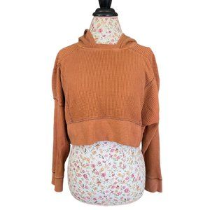 Urban Outfitters Out From Under Waffle Knit Cropped Hoodie size tag Small but ca